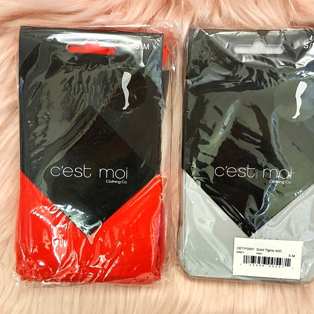 Brand New 2 CT. C'EST MOI Ladies Tights- S/M